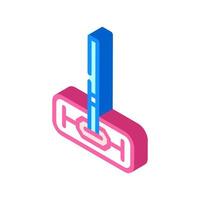 mop tool isometric icon vector illustration flat