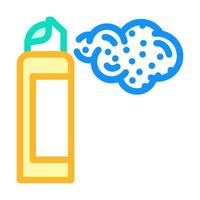 aerosol aerosol color icono vector ilustración