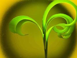 cinta espiral de papel verde de colores vibrantes imagen o fotografía de alta calidad foto