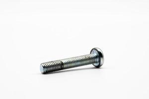 Screw bolt isolated on a white background photo