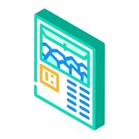 ice machines isometric icon vector illustration