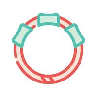 collar with gps tracker for cat color icon vector illustration