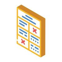 training program isometric icon vector illustration