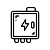 fuse box line style icon. vector illustration for graphic design, website, app