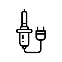 soldering iron line style icon. vector illustration for graphic design, website, app