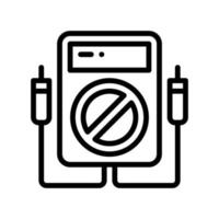 tester meter line style icon. vector illustration for graphic design, website, app