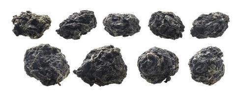 A set of green oolong tea. Isolated on a white background photo