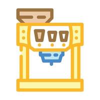 office coffee machine color icon vector illustration