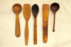 wooden kitchen tools photo