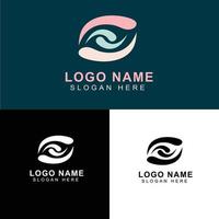 design logo emblem for business, technology, corporation vector