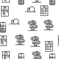 Planning Startup Project Strategy Vector Seamless Pattern