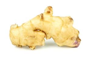 Fresh ginger root or rhizome isolated on white background, Ingredients of herbs for healing and healthy food or Natural therapy concept photo