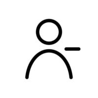 reduce the number of people icon vector