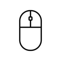 simple mouse icon  line art vector