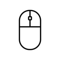 simple mouse icon  line art vector