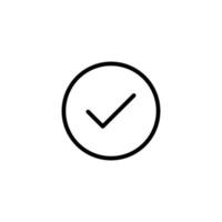 simple checklist icon  line art vector