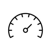 simple spedometer icon  line art vector