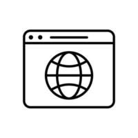 Browser Icon Vector Design Template