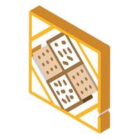 herbal storage organizer isometric icon vector illustration