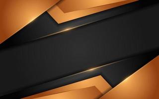 Abstract dynamic orange combination with black background design. vector