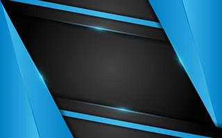Abstract dynamic blue combination with black background design. vector