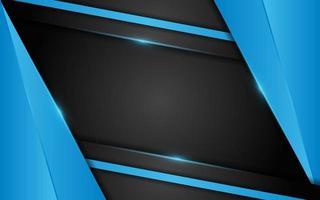 Abstract dynamic blue combination with black background design. vector