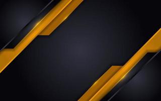 Luxury black background combine with glowing golden lines vector