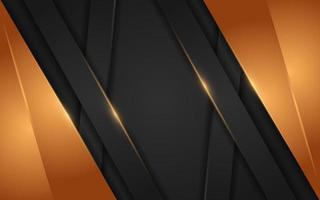 Abstract dynamic orange combination with black background design. vector
