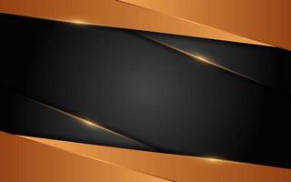 Abstract dynamic orange combination with black background design. vector