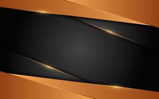 Abstract dynamic orange combination with black background design. vector