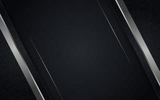 Abstract black combine with silver line textured overlap layer background vector