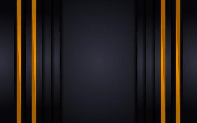 Luxury black background combine with glowing golden lines
