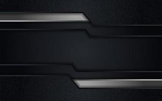 Abstract black combine with silver line textured overlap layer background vector