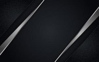 Abstract black combine with silver line textured overlap layer background vector