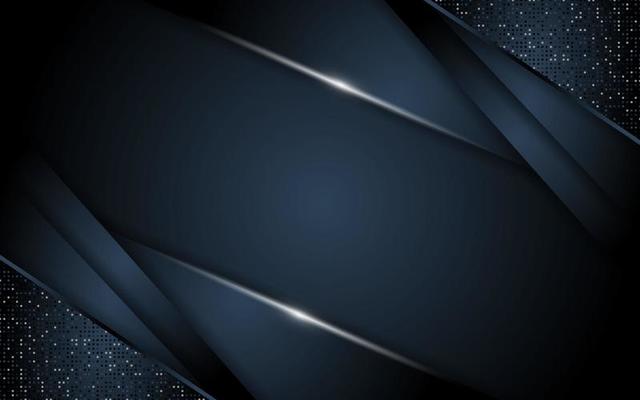 Realistic navy blue with silver line textured overlap layer background