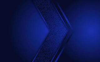Abstract blue background with dynamic shape vector