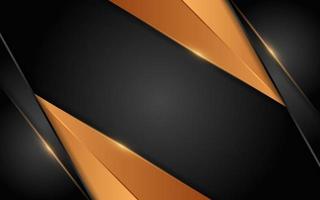 Abstract dynamic orange combination with black background design. vector
