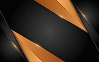 Abstract dynamic orange combination with black background design. vector