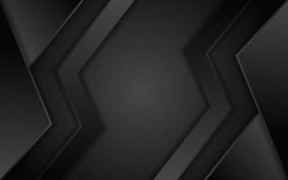 Abstract dynamic black background design vector