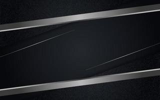 Abstract black combine with silver line textured overlap layer background vector