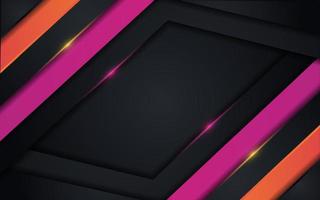 Abstract black background with purple and orange gradient combination background