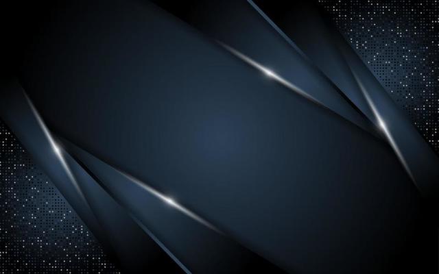 Realistic navy blue with silver line textured overlap layer background