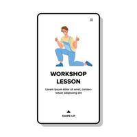 Workshop lesson vector