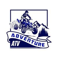 atv logo design icon vector