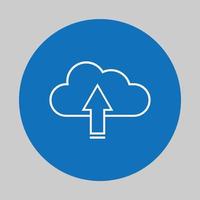Cloud Upload Icon Vector
