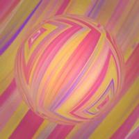 Colorful 3d blurred spherical ball. Vector illustration