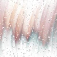 Water drops on glass. Vector illustration.