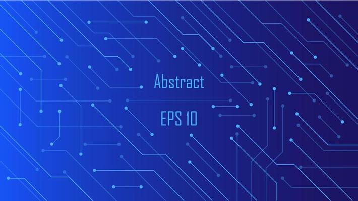 High tech technology geometric and connection system background with digital data abstract