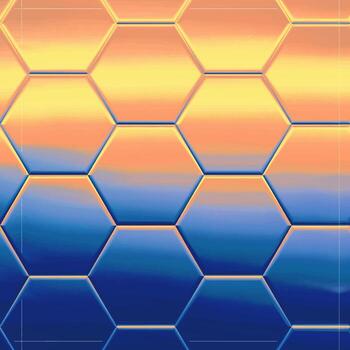 fondo abstracto del hexágono. fondo geométrico colorido. vector