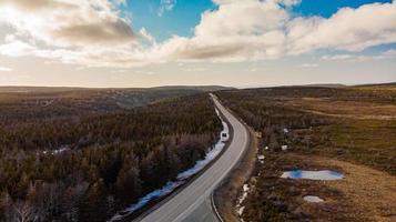 The Long Stretch Road from Ingnoish Beach to Memorial View Cape Breton island photo